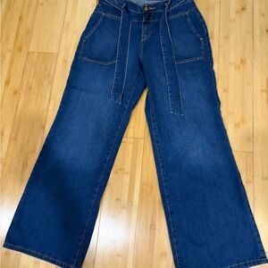 Simply Vera Vera Wang Dark Blue Flare Jeans